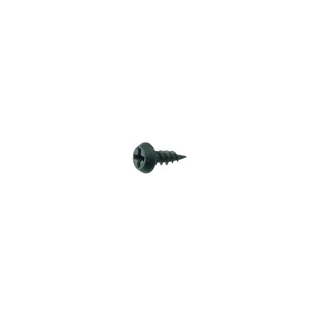 GRIP-RITE Sheet Metal Screw, #7 x 7/16 in, Black Phosphate Pan Head Phillips Drive, 400 PK 716FPHS1